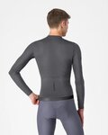 CASTELLI Tricou de ciclism cu mânecă lungă de vară - ESPRESSO 2 LS - gri