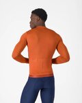 CASTELLI Tricou de ciclism cu mânecă lungă de vară - ESPRESSO 2 LS - roșu