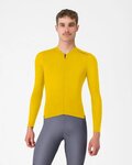 CASTELLI Tricou de ciclism cu mânecă lungă de vară - ESPRESSO 2 LS - galben