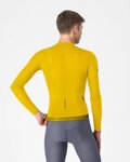 CASTELLI Tricou de ciclism cu mânecă lungă de vară - ESPRESSO 2 LS - galben