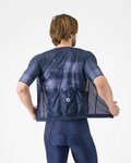 CASTELLI Tricou de ciclism cu mânecă scurtă - CLIMBER'S A/C - albastru
