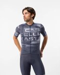 CASTELLI Tricou de ciclism cu mânecă scurtă - STRATUS LOGO - albastru