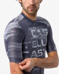 CASTELLI Tricou de ciclism cu mânecă scurtă - STRATUS LOGO - albastru