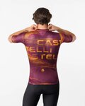 CASTELLI Tricou de ciclism cu mânecă scurtă - STRATUS LOGO - bordo