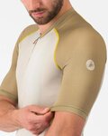 CASTELLI Tricou de ciclism cu mânecă scurtă - UNLIMITED ENDURANCE 3 - fildeş/bej