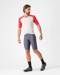 CASTELLI Tricou de ciclism cu mânecă scurtă - UNLIMITED ENDURANCE 3 - fildeş/roșu