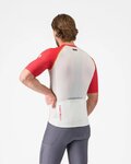 CASTELLI Tricou de ciclism cu mânecă scurtă - UNLIMITED ENDURANCE 3 - fildeş/roșu