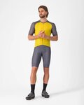 CASTELLI Tricou de ciclism cu mânecă scurtă - UNLIMITED ENDURANCE 3 - galben/gri