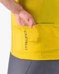 CASTELLI Tricou de ciclism cu mânecă scurtă - UNLIMITED ENDURANCE 3 - galben/gri