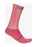 CASTELLI Șosete clasice de ciclism - FAST FEET 4 - roz