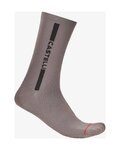 CASTELLI Șosete clasice de ciclism - LINEA LOGO 15 - gri