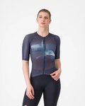 CASTELLI Tricou de ciclism cu mânecă scurtă - CLIMBER'S A/C W - mov