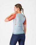 CASTELLI Tricou de ciclism cu mânecă scurtă - CORRETTO W - albastru/roșu