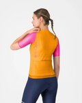 CASTELLI Tricou de ciclism cu mânecă scurtă - CORRETTO W - portocaliu/roz