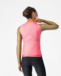 CASTELLI Tricou de ciclism cu mânecă lungă de vară - CORRETTO W LONG - roz