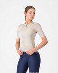 CASTELLI Tricou de ciclism cu mânecă scurtă - ESPRESSO 2 W - fildeş
