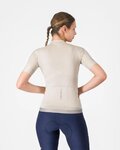 CASTELLI Tricou de ciclism cu mânecă scurtă - ESPRESSO 2 W - fildeş