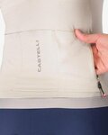 CASTELLI Tricou de ciclism cu mânecă scurtă - ESPRESSO 2 W - fildeş