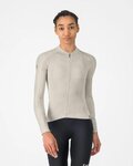 CASTELLI Tricou de ciclism cu mânecă lungă de vară - ESPRESSO 2 W - fildeş