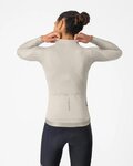 CASTELLI Tricou de ciclism cu mânecă lungă de vară - ESPRESSO 2 W - fildeş