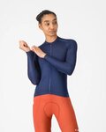 CASTELLI Tricou de ciclism cu mânecă lungă de vară - ESPRESSO 2 W - albastru