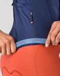 CASTELLI Tricou de ciclism cu mânecă lungă de vară - ESPRESSO 2 W - albastru
