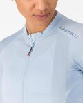CASTELLI Tricou de ciclism cu mânecă lungă de vară - ESPRESSO 2 W - albastru