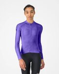 CASTELLI Tricou de ciclism cu mânecă lungă de vară - ESPRESSO 2 W - mov