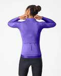 CASTELLI Tricou de ciclism cu mânecă lungă de vară - ESPRESSO 2 W - mov