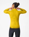 CASTELLI Tricou de ciclism cu mânecă lungă de vară - ESPRESSO 2 W - galben