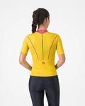 CASTELLI Tricou de ciclism cu mânecă scurtă - ANIMA FLOW - galben