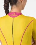 CASTELLI Tricou de ciclism cu mânecă scurtă - ANIMA FLOW - galben