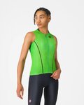 CASTELLI Tricoul de ciclism fără mâneci - ANIMA FLOW - verde/negru