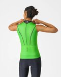 CASTELLI Tricoul de ciclism fără mâneci - ANIMA FLOW - verde/negru