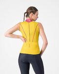 CASTELLI Tricoul de ciclism fără mâneci - ANIMA FLOW - galben