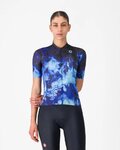 CASTELLI Tricou de ciclism cu mânecă scurtă - COSMIC VORTEX - albastru