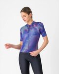CASTELLI Tricou de ciclism cu mânecă scurtă - COSMIC VORTEX - mov