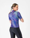 CASTELLI Tricou de ciclism cu mânecă scurtă - COSMIC VORTEX - mov