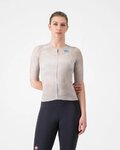 CASTELLI Tricou de ciclism cu mânecă scurtă - RACE 8S W - bej