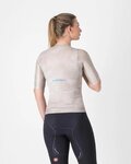 CASTELLI Tricou de ciclism cu mânecă scurtă - RACE 8S W - bej
