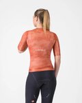 CASTELLI Tricou de ciclism cu mânecă scurtă - RACE 8S W - roșu