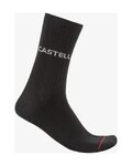 CASTELLI Șosete clasice de ciclism - CASUAL - negru