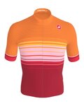 CASTELLI Tricou de ciclism cu mânecă scurtă - SQUADRA GUEST DESIGNER A019 - portocaliu/roșu