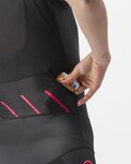 CASTELLI Salopetă de ciclism - FREE SANREMO 2 W - negru/roz