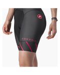CASTELLI Salopetă de ciclism - FREE SANREMO 2 W - negru/roz