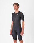 CASTELLI Salopetă de ciclism - CORE TRI SUIT SHORT SLEEVE - negru
