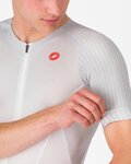 CASTELLI Tricou de ciclism cu mânecă scurtă - FREE SPEED 3 RACE TOP - alb