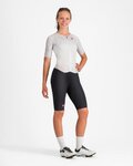 CASTELLI Salopetă de ciclism - FREE SANREMO 3 W SUIT SHORT SLEEVE - alb/argintiu/negru