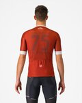 CASTELLI Tricou de ciclism cu mânecă scurtă - #GIRO GRANDE TORO 1949 - roșu