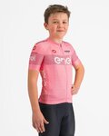 CASTELLI Tricou de ciclism cu mânecă scurtă - #GIRO107 KID - roz